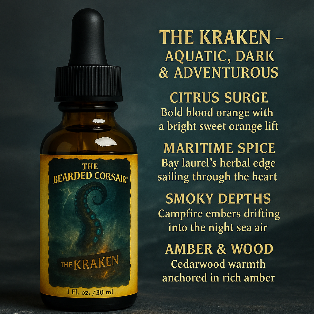 The Kraken – Citrus & Amber Beard Oil